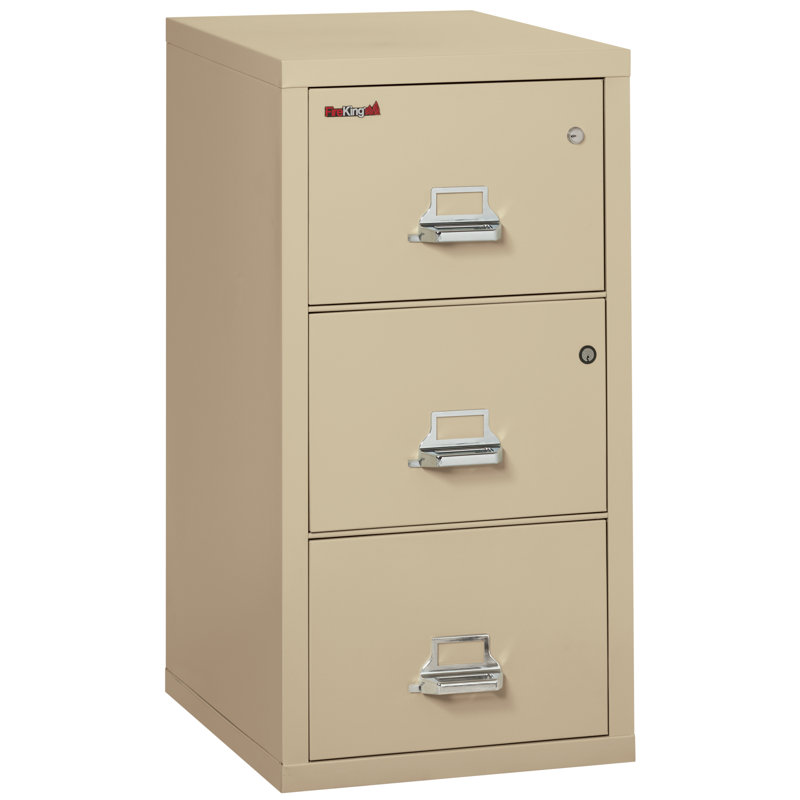 Classeur vertical à 3 tiroirs avec coffre-fort safe-in-a-file, Parchemin, Parchemin