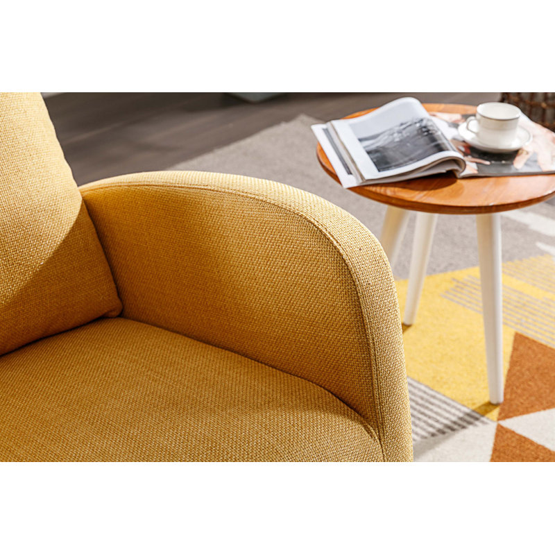 Chaise berçante Coinde, Jaune