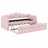 Modern Upholstery Daybed Frame with Trundle & LED Lights-719256065