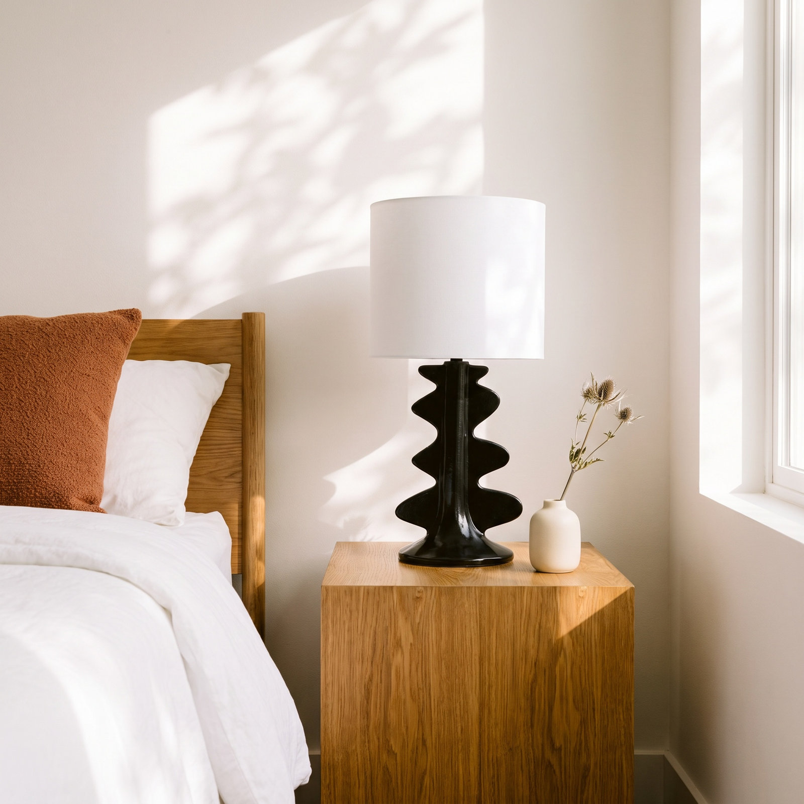 Hudson Valley Ceramic Table Lamp, Gloss Black