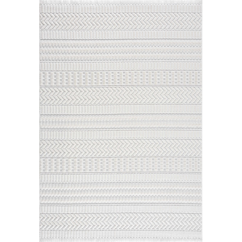 Tapis marocain gris Basya, Rectangle 6 pi 7 po x 9 pi