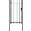 Barrière en métal noir Levacy-73102125