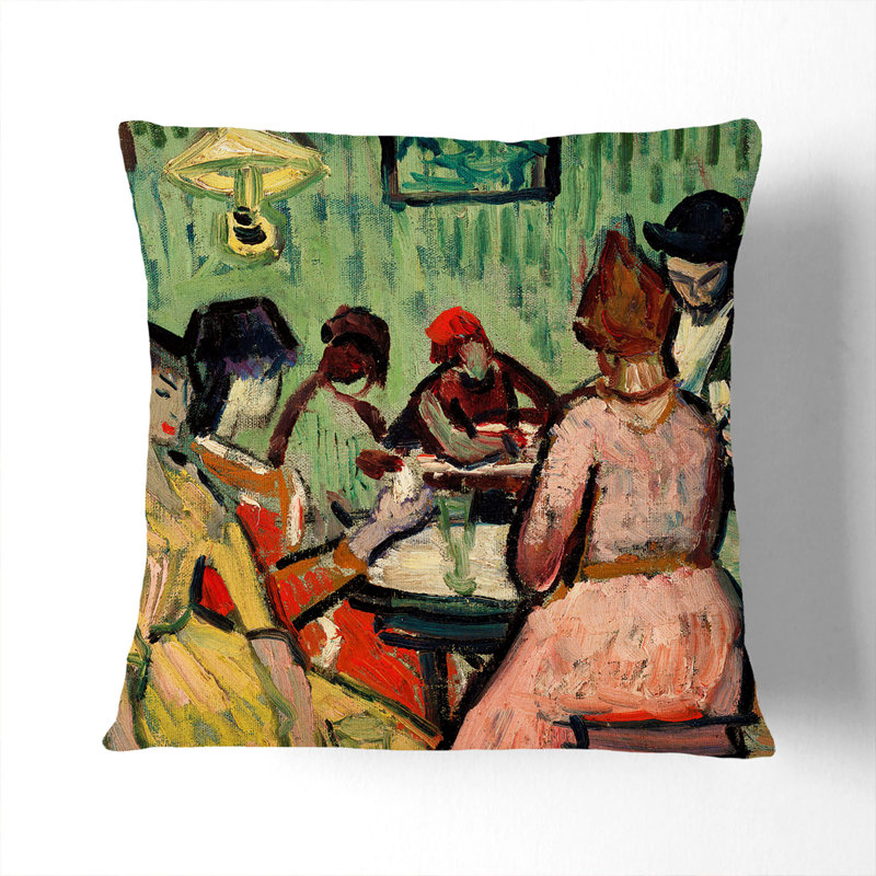 The Brothel Square Throw Cushion, 40cm H x 40cm W x 15cm D, Stone