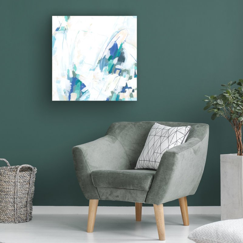 "Ice Loop II" sur toile, H 14 po x l 14 po