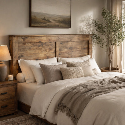 Bed Frame King Size, Wood Platform Bed Frame , Noise Free,No Box Spring Needed And Easy Assembly Tool