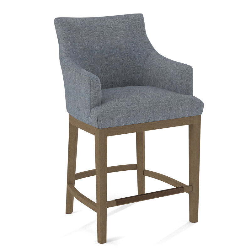Upholstered Counter Stool, Weathered Gray, 61703-88