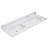 61 Marble Material 2 Double Bathroom Vanity Top With Yes Sink And Faucet
