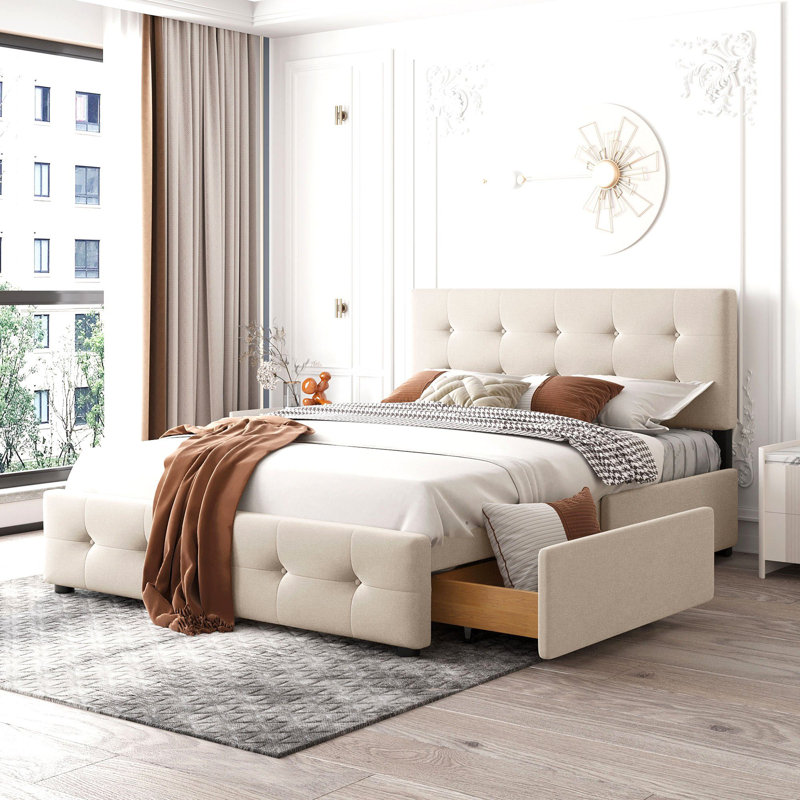 Rowyn Bed, Beige