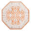 Floral 63cm X 63cm Area Rug-1620814710
