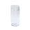 Pleated Glass Vase-Clear