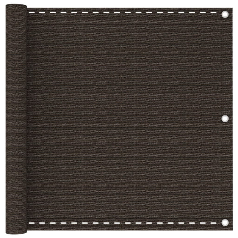 Ilan Balcony Screen Cream 90X400 Cm HDPE,  Brown