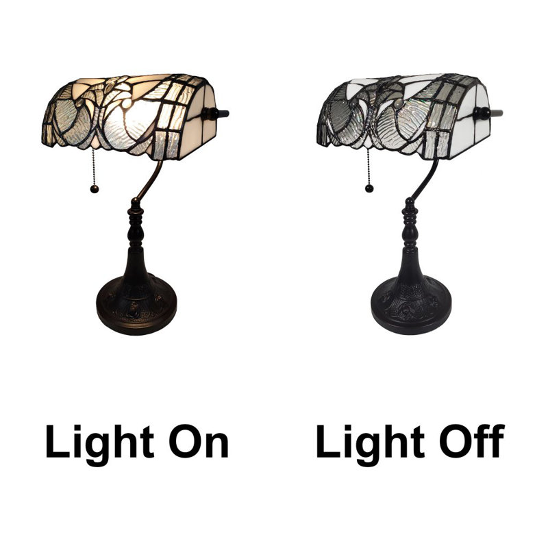 Odilia Resin Bankers Lamp