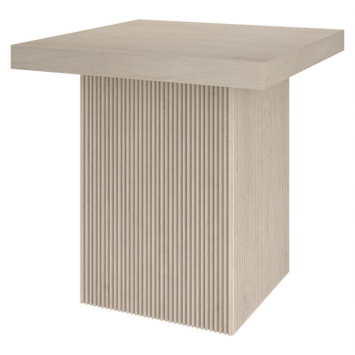 Torren 22in Wide Square Side Table in Alder Brown