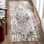 Tapis oriental ivoire et noir Highworth