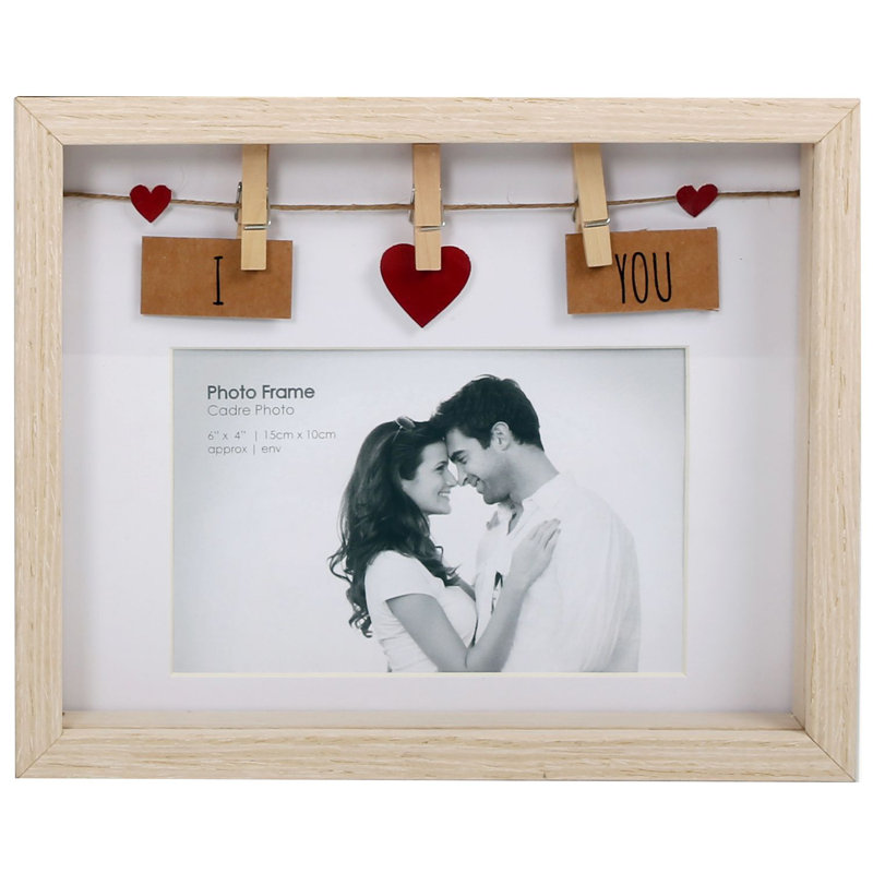 Bruni Brown Wood Picture Frame with Mat