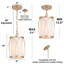 Luminaire suspendu cylindrique simple à 1 lumière Azie