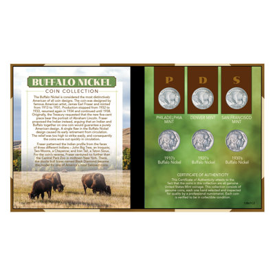 Elboa Buffalo Nickel Coin Set Portfolio Book