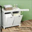 Élégante armoire à paniers à linge inclinable avec rangement spacieux et conception anti-bourre pour les salles de bain modernes-1184227809