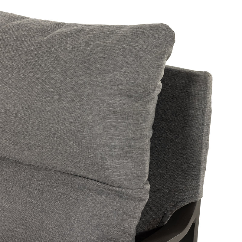 Avon Outdoor Lounge Chair, Charcoal