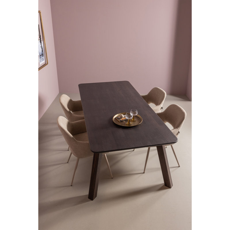 Haarlem Solid Wood Table Leg, Mystic Brown