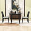 Ensemble de table de salle à manger 3 pièces avec chaises rembourrées-177925990-177925989