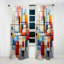Geometric Abstraction Composition III - Rideau abstrait obscurcissant abstrait géométrique - 1 panneau-107832267