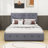 Queen 4 Drawers Upholstered Platform Bed with Headboard-240417703