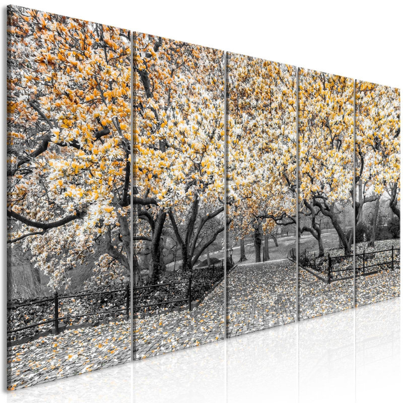 Magnolia Park - Photographie sur toile tendue 5 pièces