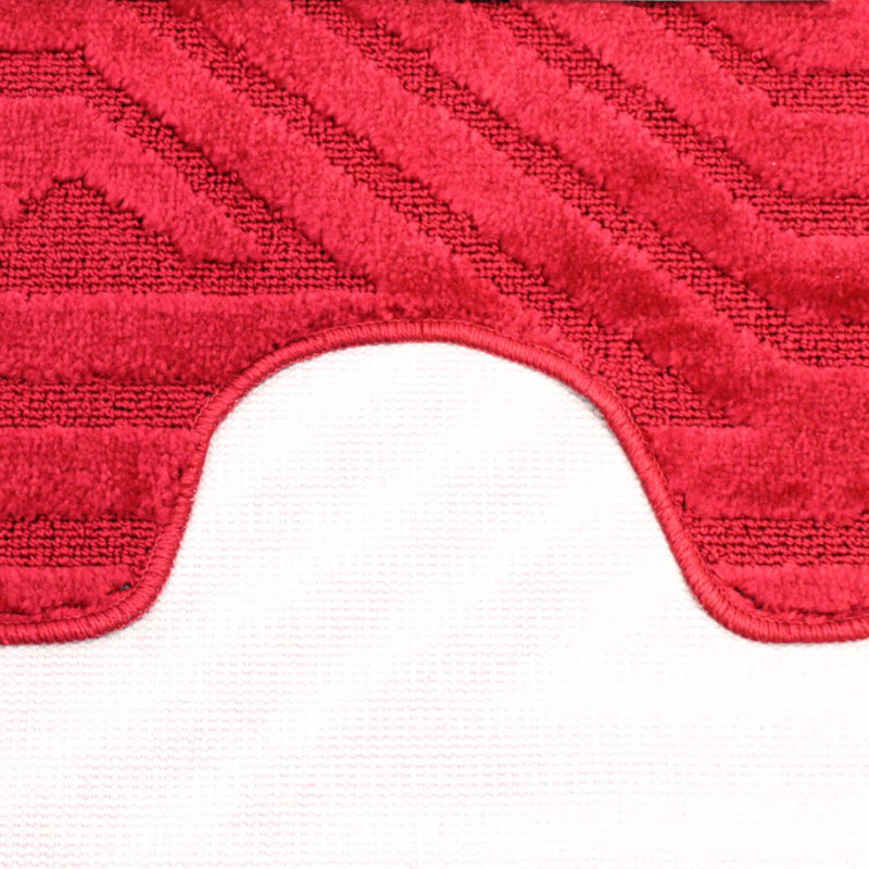 Polypropylene Plastic Bath Mat, Burgundy