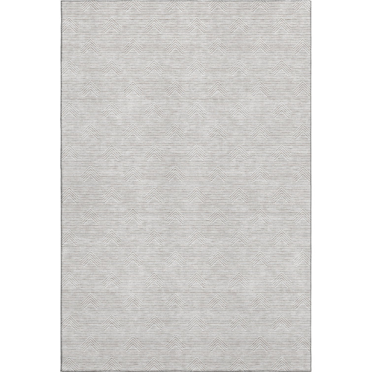 Premium Machine Washable Prisco Taupe Rug