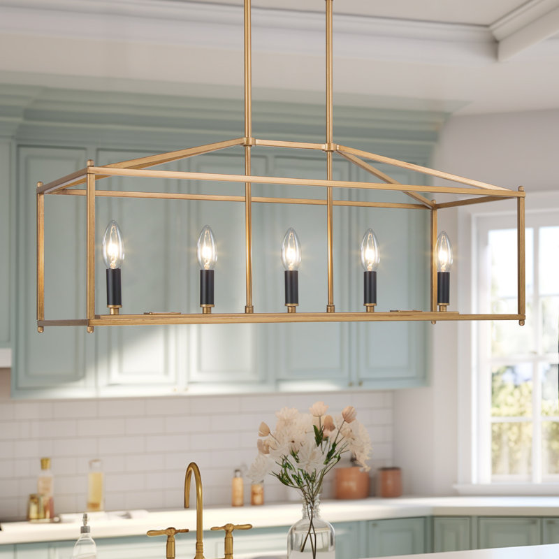 Otho 5-Light Candle Style Rectangle Chandelier