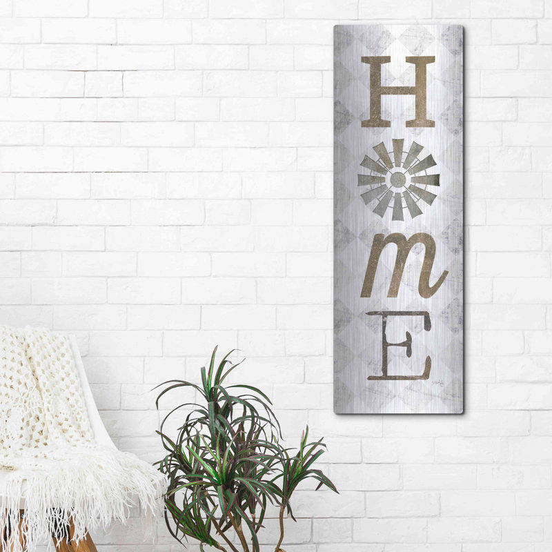 'Home with Windmill II' by Marla Rae, Metal Wall Art, 48" H x 16" W