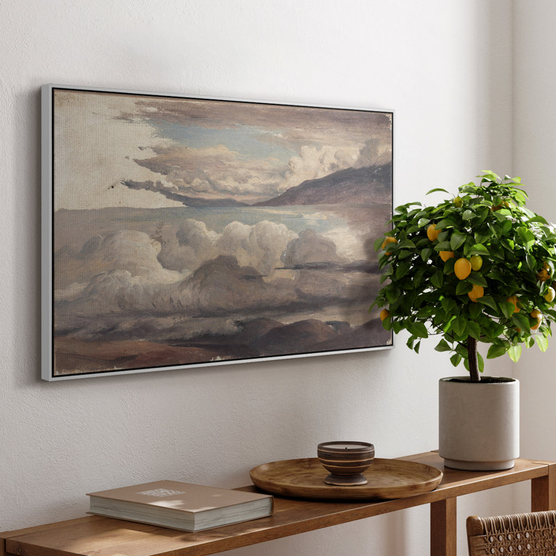 Paysage rétro - Toile tendue avec châssis CCCL XXI, Blanc, H 27 po x l 41 po