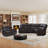 Hunstant 2-Piece Reclining Corner Sectional Sofa And Loveseat Set With Cupholder & Storage-123143468