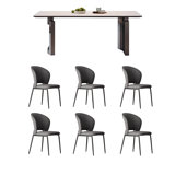 Modern family dining table and chair set