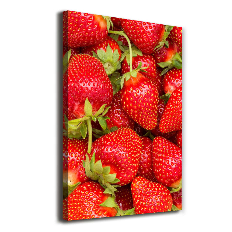 Strawberries - Wrapped Canvas Print
