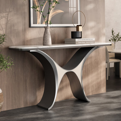 Light Luxury Style Sintered Stone Console Table