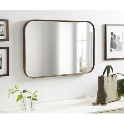 Miroir plat en bois massif Roberts