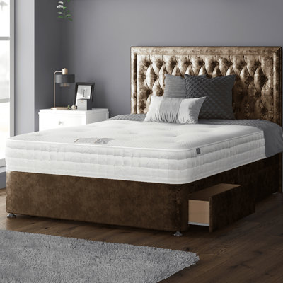 Gallego Upholstered UK Super King - DE 180 X 200 Cm Divan Bed
