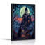 Impression sur toile, "Château gothique sous la pleine lune"-2114063909
