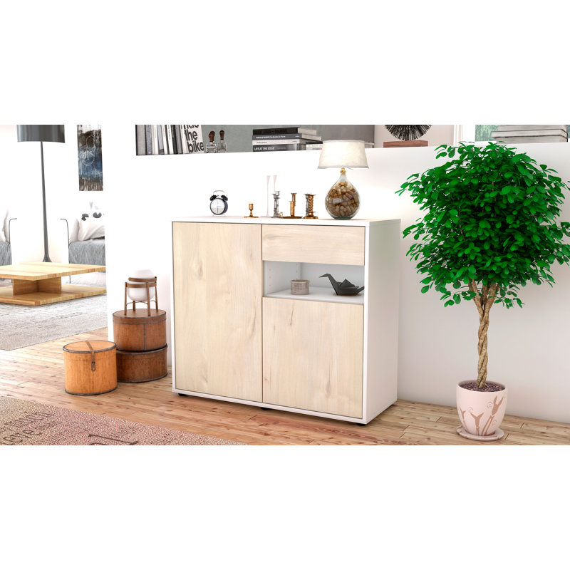 Rayburn 92cm Sideboard, White/Cedar