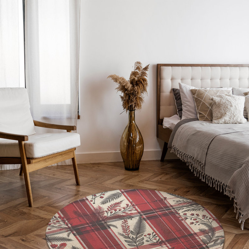 Tapis tressé Warm Heritage, Rond 5 pi