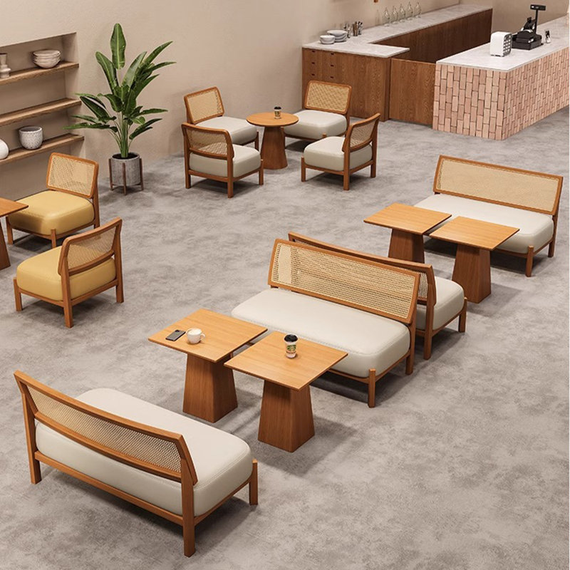 Banc rembourré en similicuir, Beige