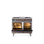 Cuisinière à double combustible de 40 po avec 6 brûleurs scellés et plaque chauffante ILVE Nostalgie II Series (porte pleine)-708322077-708322064