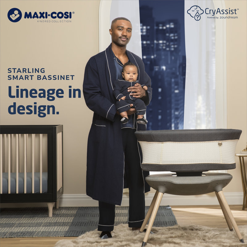 Maxi-Cosi Starling Smart Bassinet, Onyx Heritage