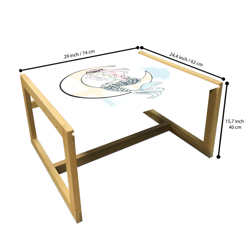 Jahaziah Sled Coffee Table, 62cm H x 74cm W x 40cm D