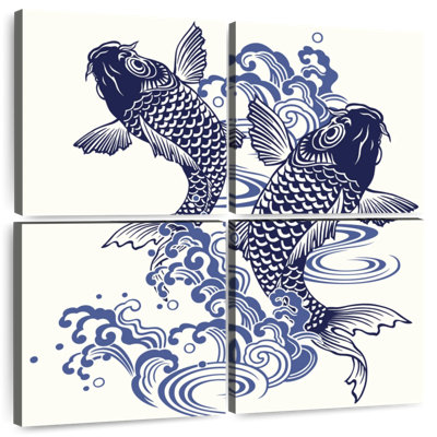 Brampt Two Carps Ink Painting