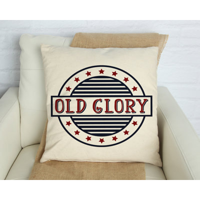  Old Glory Cotton Pillow Cover