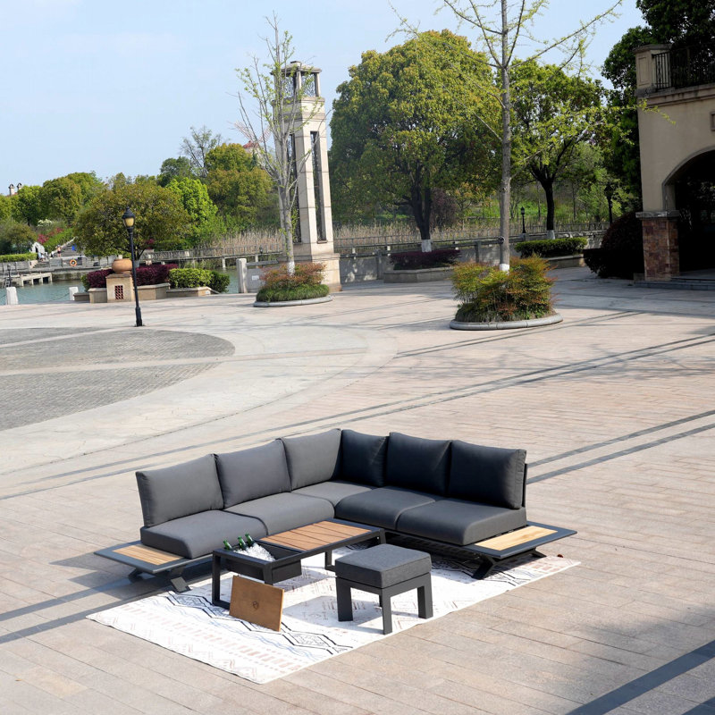 Ensemble de conversation modulaire avec coussins