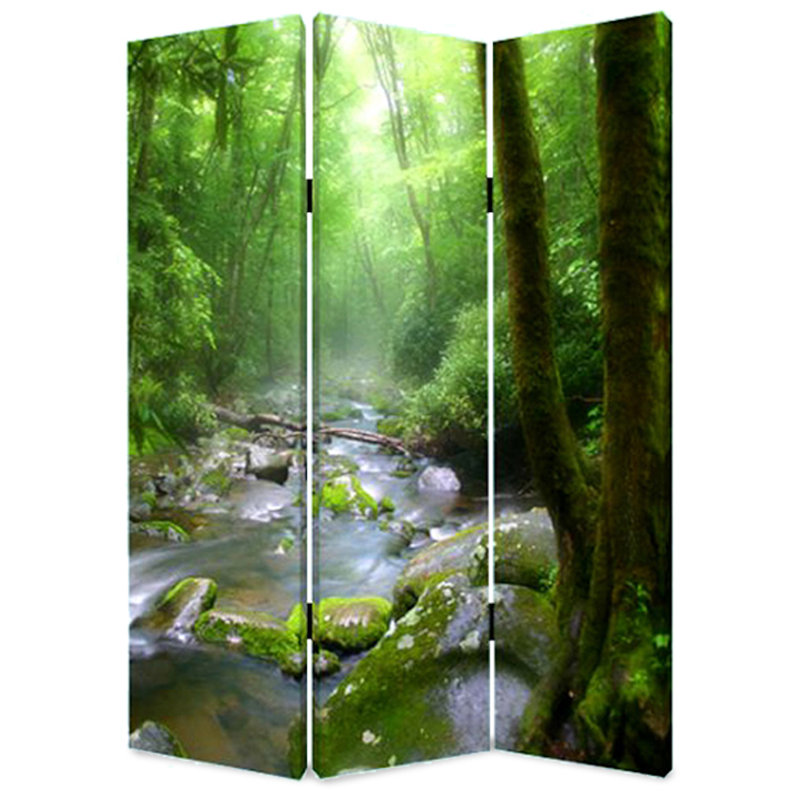 Paravent en bois multicolore Giacinto 48 "X 72"